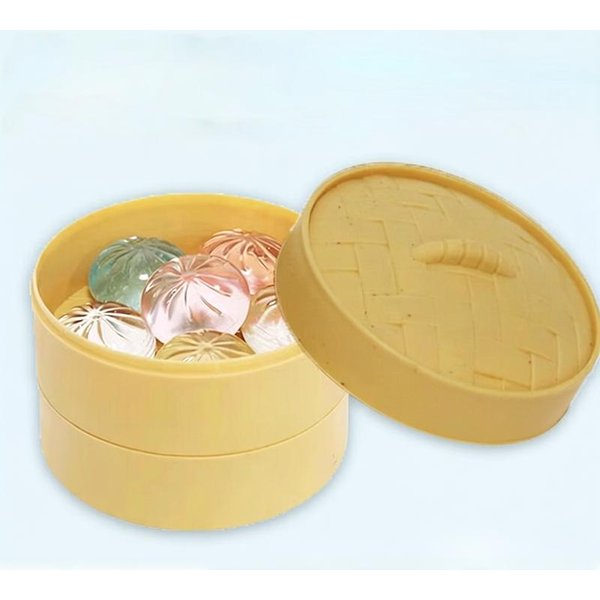 5 Sztuk Mini PierożKóW Z Parowarem ŚCiskane Zabawki Zestaw MięKkie Do łAgodzenia Stresu KryształOwe Squishy Fidget Zabawka Sensoryczna Upominki Na Imprezę Prezent-image