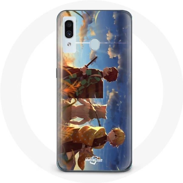 Funda Para Samsung Galaxy A20E Tanjiro Inosuke Y Zenitsu Demon Slayer Kimetsu No Yaiba Anime Manga-image