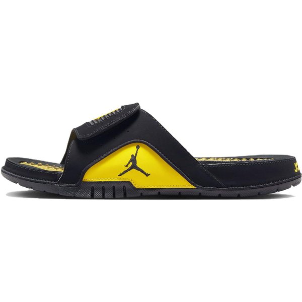 Sandalia Air Jordan Hydro 4 Retro Thunder Para Hombre Zapatillas Amarillas Negras Amarillo Tour 532225-017 40 Black-image