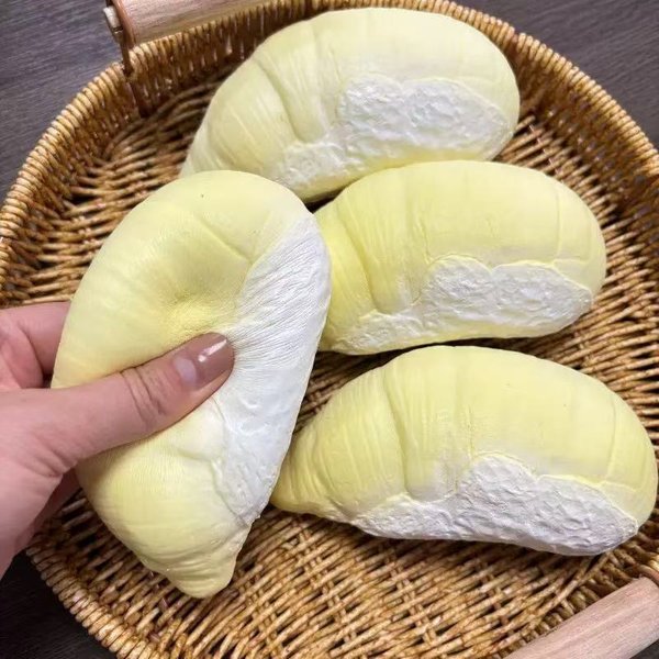 Symulacja Duriana Squishy Zabawka Antystresowa, MięKka Powoli PodnosząCa Się PiłEczka Do ŚCiskania Fidget, Realistyczny Owoc Sensoryczna Zabawka Ulgowa W Stresie-image