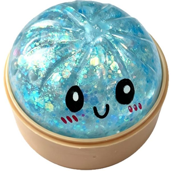 Mini Squishy PierożEk Sensoryczna Zabawka Fidget - Brokatowa BułEczka Na Parze PiłEczka Antystresowa-image