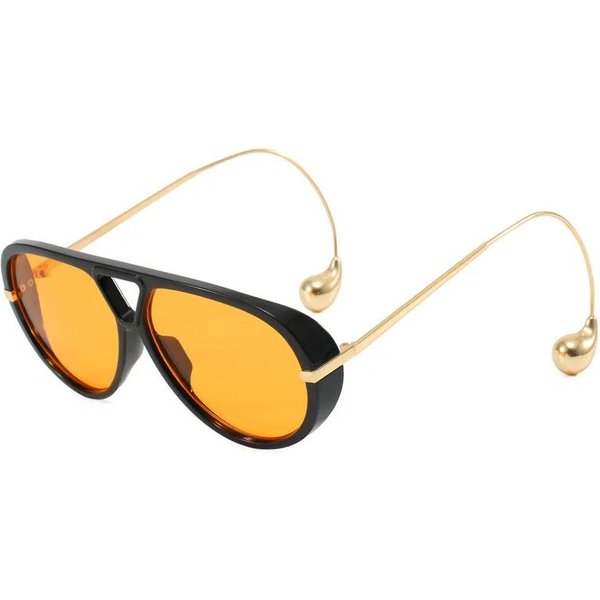 Gafas De Sol De Piloto Oversize De DiseñAdor De Marca De Lujo Gafas Con Doble Puente Punk Vintage Para Mujeres Hombres As The Picture-image