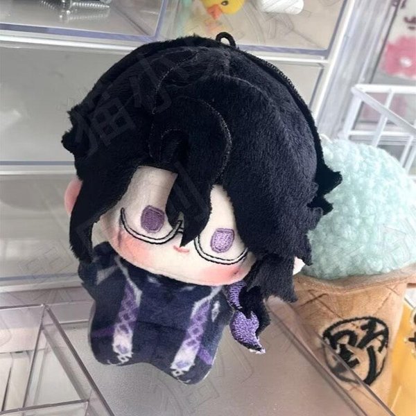 10 Cm Genshin Impact Pantalone Pluszowa Lalka Wisiorek Doudou Oko Wypchane Kolekcjonerski Plecak Regrator Akcesoria Zabawki BożE Narodzenie Prezent Lalki 10Cm Black-image