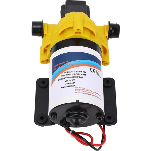 12V DC Membranowa Pompa Wody SamozasysająCa 3,3 GPM 45 PSI Niskoszumowa Pompa Wody SłOdkiej Do RV Marine Jacht Przyczepa Kampingowa-image
