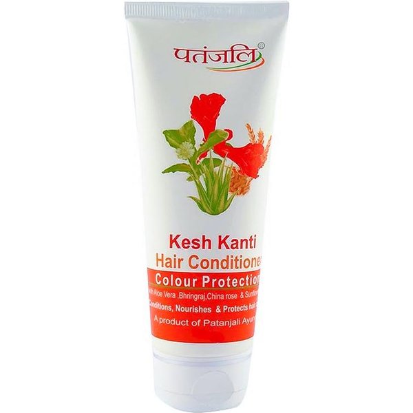 Caja De Efectivo: Acondicionador Natural Para Cabello TeñIdo (100 Gramos), Acondicionador Para El Cabello Kesh Kanti, ProteccióN Del Color, Patanjali 9.328125-image
