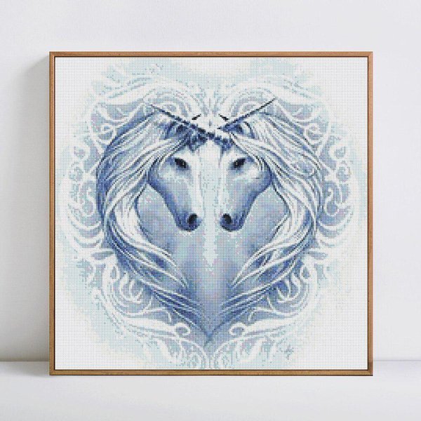 Pintura De Diamantes 5D Animal Caballo Bordado Redondo Completo Venta Mosaico De Diamantes Imagen 30X30-image