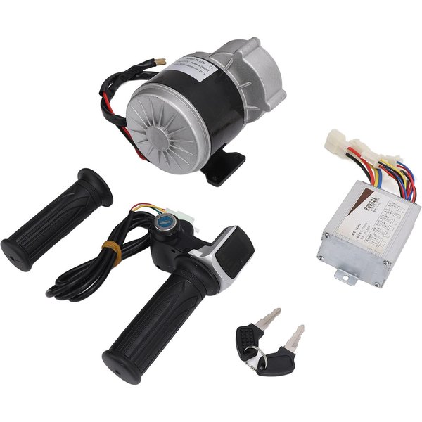 ZY1020 24V 500W 13T Motor EléCtrico Con ReduccióN De Engranajes Controlador De Bicicleta EléCtrica PuñO Acelerador Con Potencia-image