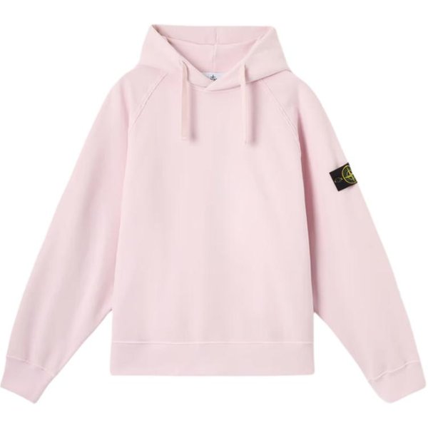 Sudadera Con Capucha De Manga Larga De Ajuste Holgado Stone Island Unisex Rosa K2S156100023S0A20V0080 M-image
