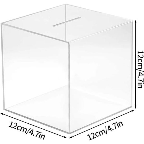 Akrylowe Przezroczyste Skarbonki Dla DorosłYch, Przezroczysta Skarbonka, Skarbonka, Otwierana Puszka Na PieniąDze, Organizer Do Przechowywania Monet-image