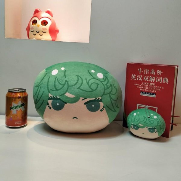 Maskotka One-Punch Man Omanjuu Niginigi Saitama, Genos, Tatsumaki, Garou Anime Pluszowy Breloczek, MięKka Wypchana Poduszka Dekoracja 30Cm-image