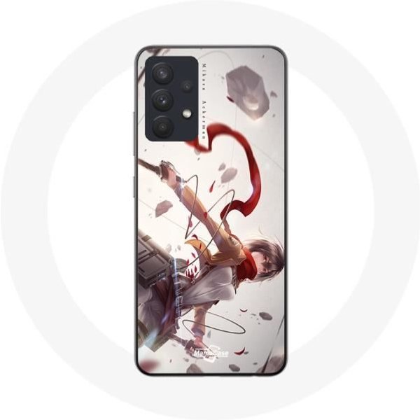 Funda Para Samsung Galaxy A13 5G Mikasa Ackerman Ataque De Los Titanes Manga-image