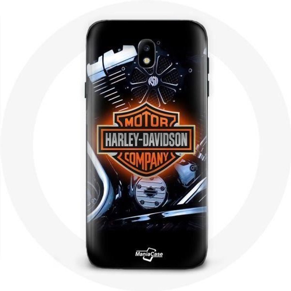Funda - Harley Davidson - Samsung Galaxy J7 2017 - Flexible - Negra - Logo CompañíA Automotriz-image
