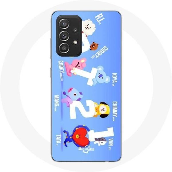 Funda - BTS - Samsung Galaxy A33 5G - Silicona Suave - DiseñO BT21 - Color Negro Negro-image