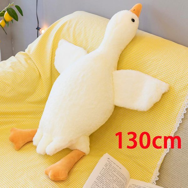 35/50/90/130 Cm Zabawna Gęś Pluszowa Wypchana MięKka Kaczka Poduszka Do Spania Poduszka Na Kanapę Dzieci Dziewczyna Prezent Urodzinowy Zabawka-image