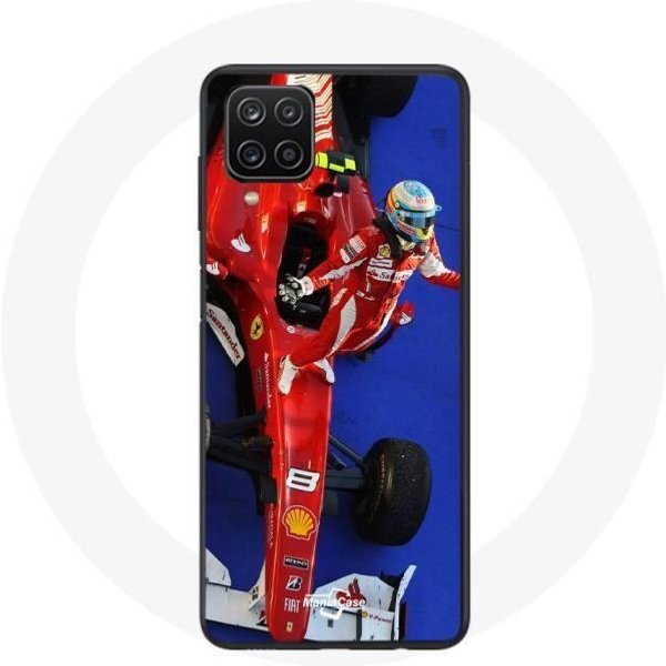 Funda - FóRmula 1 - Samsung Galaxy A12 - Roja - Fernando Alonso - Flexible Rojo-image