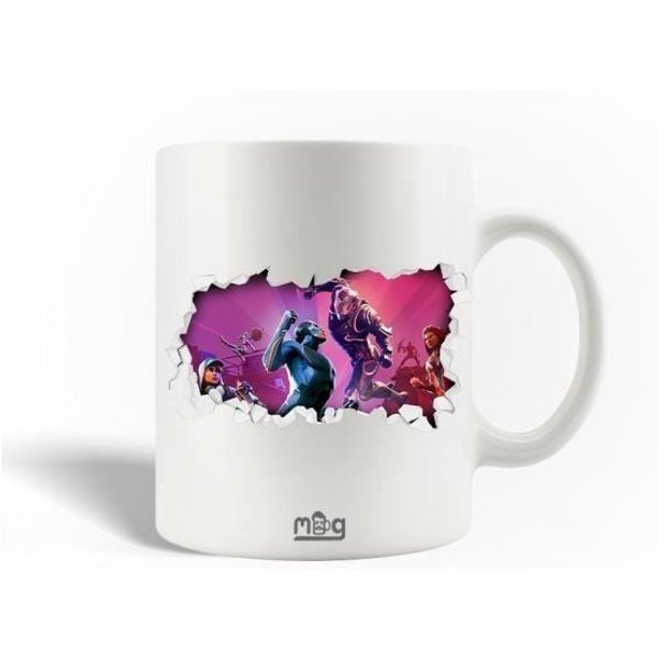 Taza De CeráMica - Fortnite - 3D - Blanca - 30Cl - Apta Para Lavavajillas-image