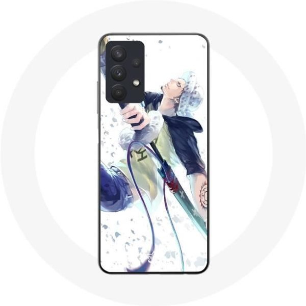 Funda - Maniacase - Samsung Galaxy A32 5G - Flexible - Manga One Piece Law - Blanca-image