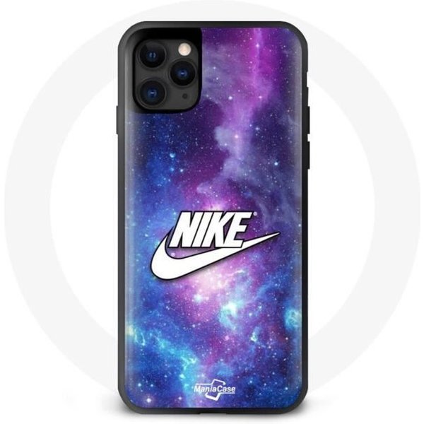 Funda - Maniacase - Iphone 13 Pro - Logo Nike Blanco - Silicona - Flexible Negro-image