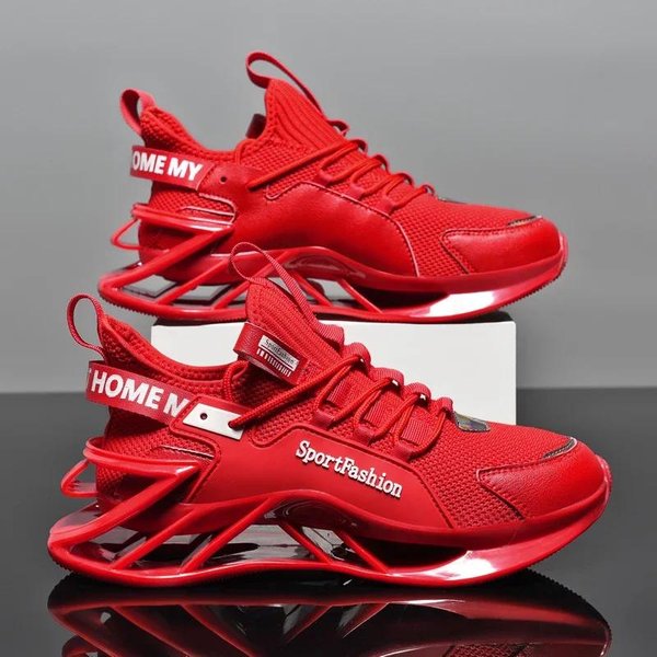 Zapatos Nuevos Para Hombre Zapatillas Deportivas Masculinas Casual Zapatos De Hombre Tenis Zapatos De Lujo Zapatillas De Entrenamiento Carrera Zapatos Transpirables Mocasines De Moda Para Correr 46 Red-image