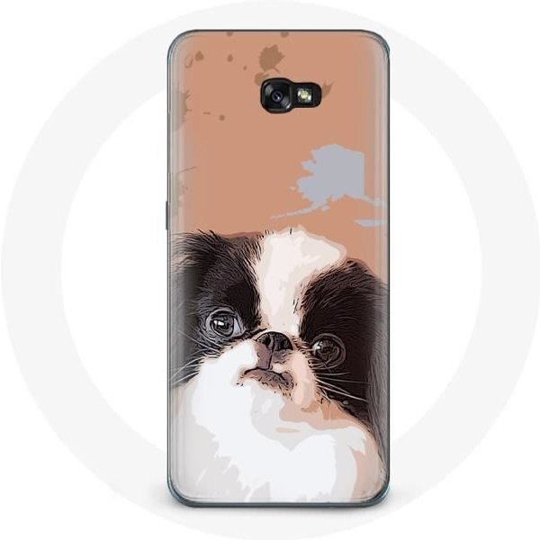 Funda - Maniacase - Samsung Galaxy A5 2017 - Spaniel JaponéS - Negro - Flexible Negro-image
