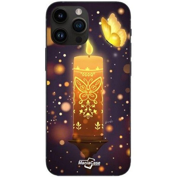 Coque De TéLéPhone - Maniacase - Iphone 13 Pro Max - Souple - Silicone - Encanto Bougie Magique Familia Negro-image