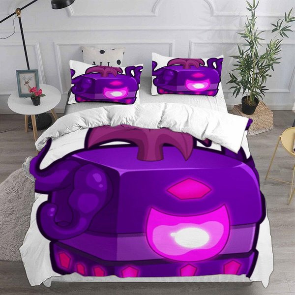 Juegos De Cama Blox Fruits Cubrecama EdredóN Funda NóRdica Funda De Almohada Juegos De 2-3 Piezas TamañO Individual Doble Grande DecoracióN De Dormitorio US King 259X228Cm-image