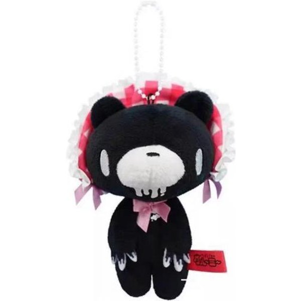 10Cm Gloomy Bear Accesorios Para Bolsos Lindo Estilo Oso Peluche Suave Llavero Estilo Y2K Llavero Hecho A Mano Regalo De CumpleañOs 10Cm Black-image