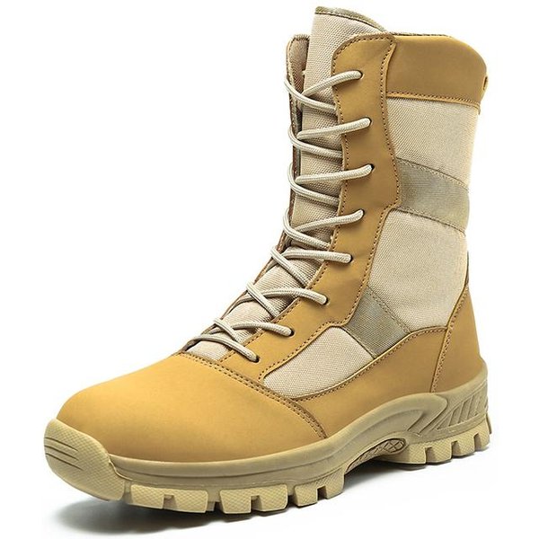 Botas Desierto Para Exterior Para Hombre Botas TáCticas De Fuerzas Especiales Zapatos De Senderismo Camuflaje Botas Militares CañA Alta Botas De Combate Zapatos Para Hombre 44-image