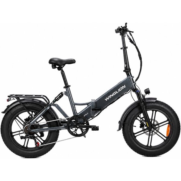 Rower Elektryczny Winglio EB-FF2.0 ZasięG 100 Km Bateria Litowo-Jonowa 48V 15Ah PręDkość 42 Km/H Maksymalne ObciążEnie 150 Kg Szary-image