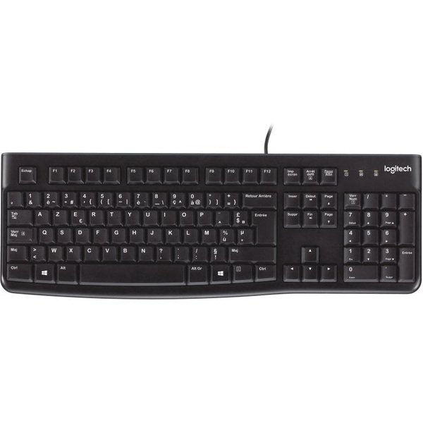 Logitech Keyboard K120 for Business clavier Universel USB AZERTY Français Noir