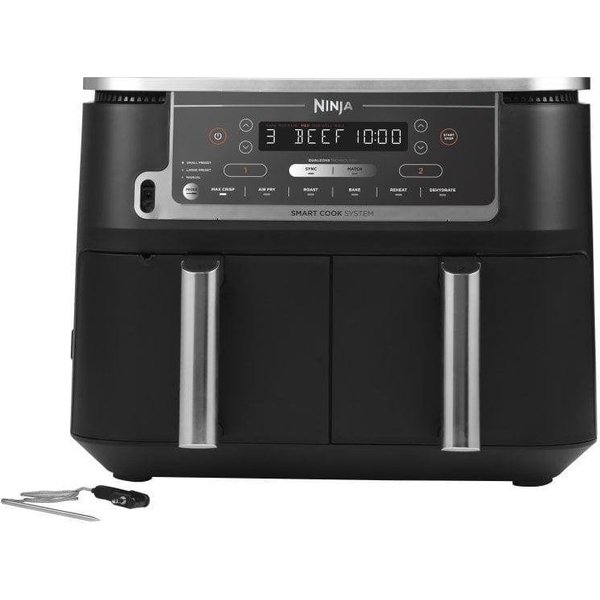 Friteuse à air Ninja AF451EU 9,5L 2470W Panier double Panneau tactile LED