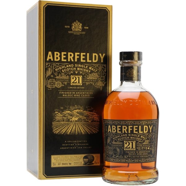 Aberfeldy 21 Year Old Argentinian Cask Highland Whisky