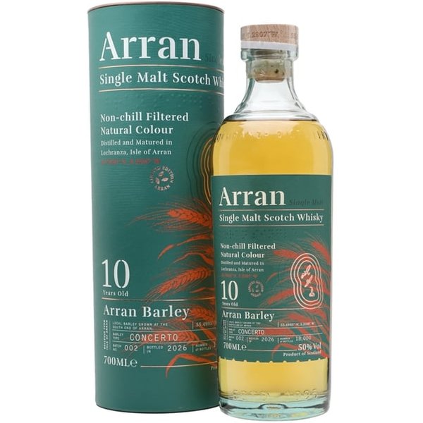 Arran 10 Year Old Arran Barley Batch 002 / Bot.2026 Island Whisky