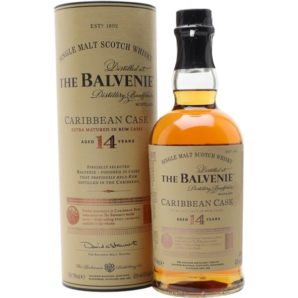 Balvenie 14 Year Old Caribbean Cask Speyside Single Malt Scotch Whisky
