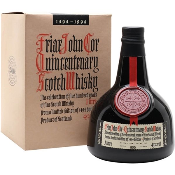 Friar John Cor / Quincentenary / White Box Blended Scotch Whisky