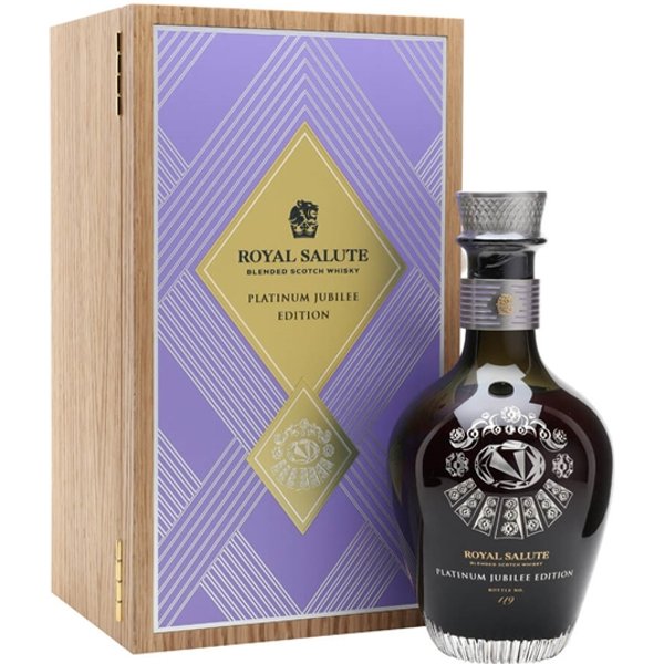 Royal Salute Platinum Jubilee / Kent Amethyst Brooch (Purple) Blended Whisky