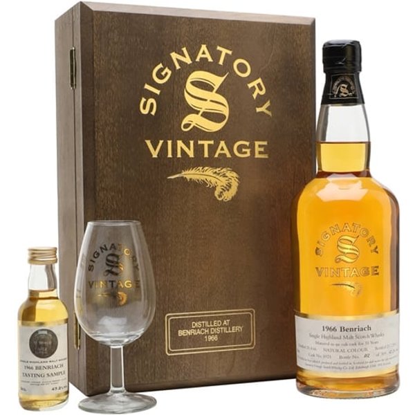 Benriach 1966 Set With Glass & Miniature / 35 Year Old Speyside Whisky