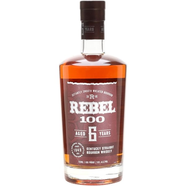 Rebel 100 Proof 6 Year Old Bourbon Kentucky Straight Bourbon Whiskey