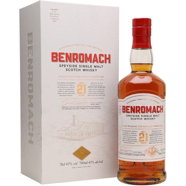 Benromach 21 Year Old Speyside Single Malt Scotch Whisky