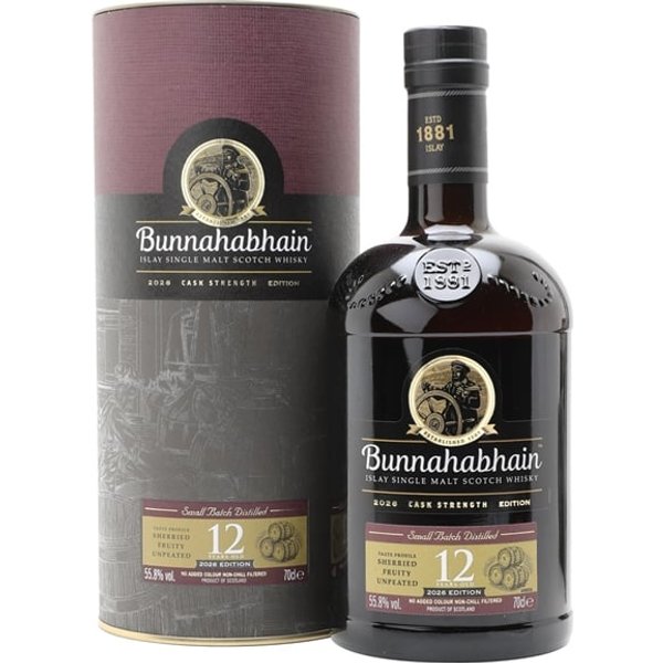 Bunnahabhain 12 Year Old Cask Strength / 2026 Release Islay Whisky