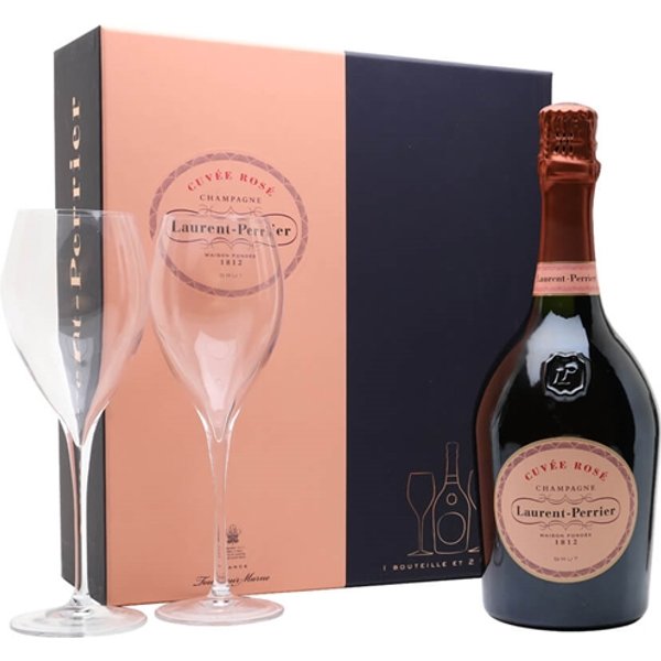 Laurent-Perrier Rose Champagne / 2 Glass Gift Set