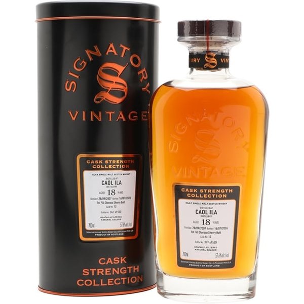 Caol Ila 2007 / 18 Year Old / Signatory Cask Strength #10 Islay Whisky