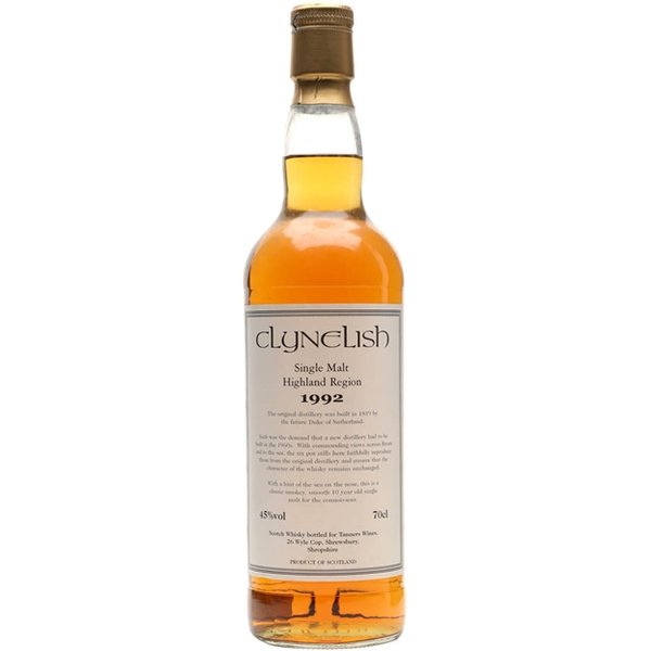 Clynelish 1992 / 10 Year Old / Tanners Wines Highland Whisky