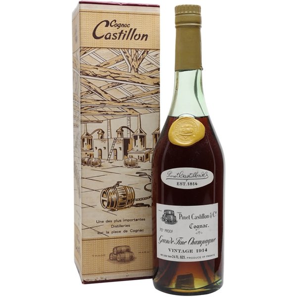 Pinet Castillon 1914 Cognac / Grande Champagne / Bot.1960s