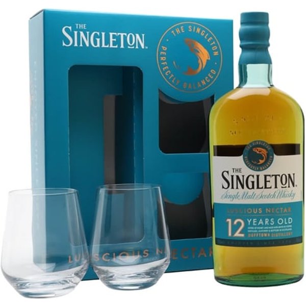Singleton of Dufftown 12 Year Old / 2 Glass Set Speyside Whisky