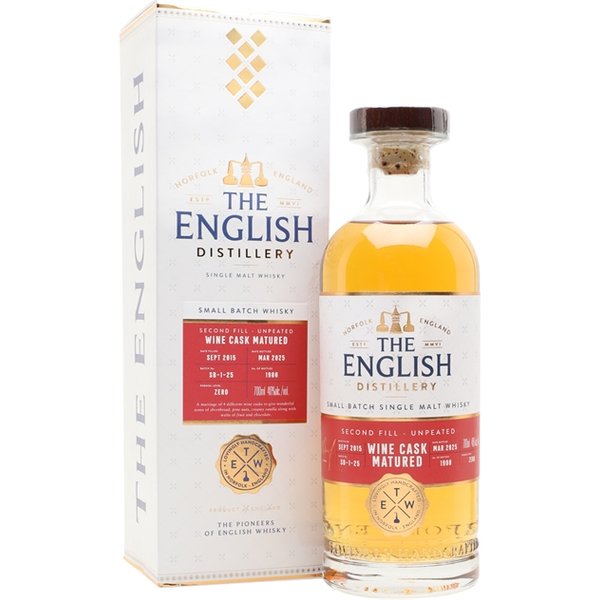 The English Distillery 2015 Small Batch Wine Cask Matured / 9 Year Old English Whisky