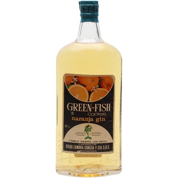 Green-Fish Orange Gin / Spring Cap / Bot.1960s