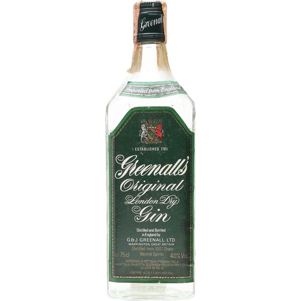 Greenall's Original Gin / Bot.1980s