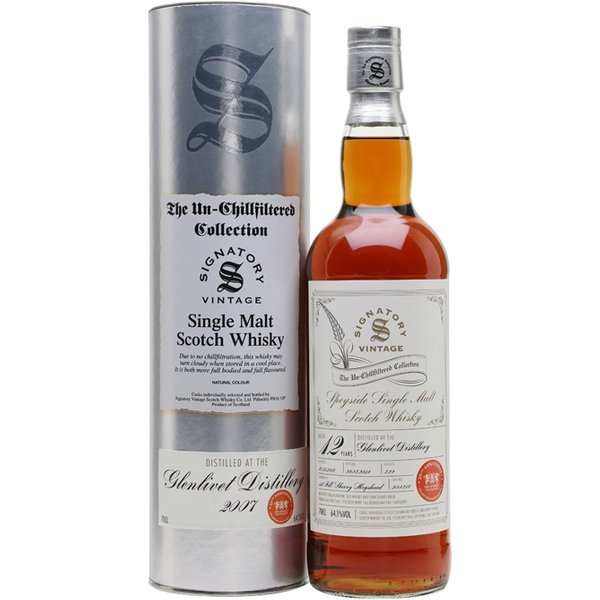 Glenlivet 2007 / 12 Year Old / Signatory for The Whisky Exchange Speyside Whisky