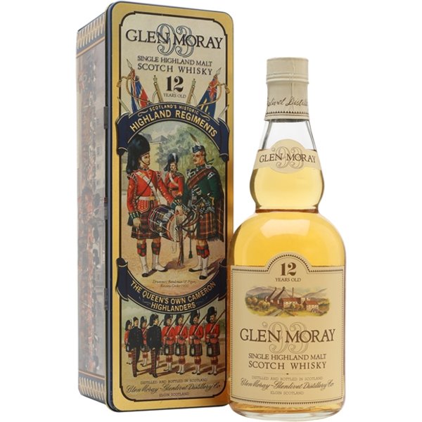 Glen Moray 12 Year Old / Bot.1980s / The Queen's Own Cameron Speyside Whisky